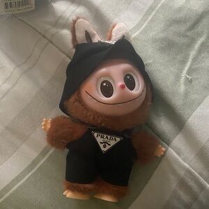 Prada Black and Brown Plush Character
